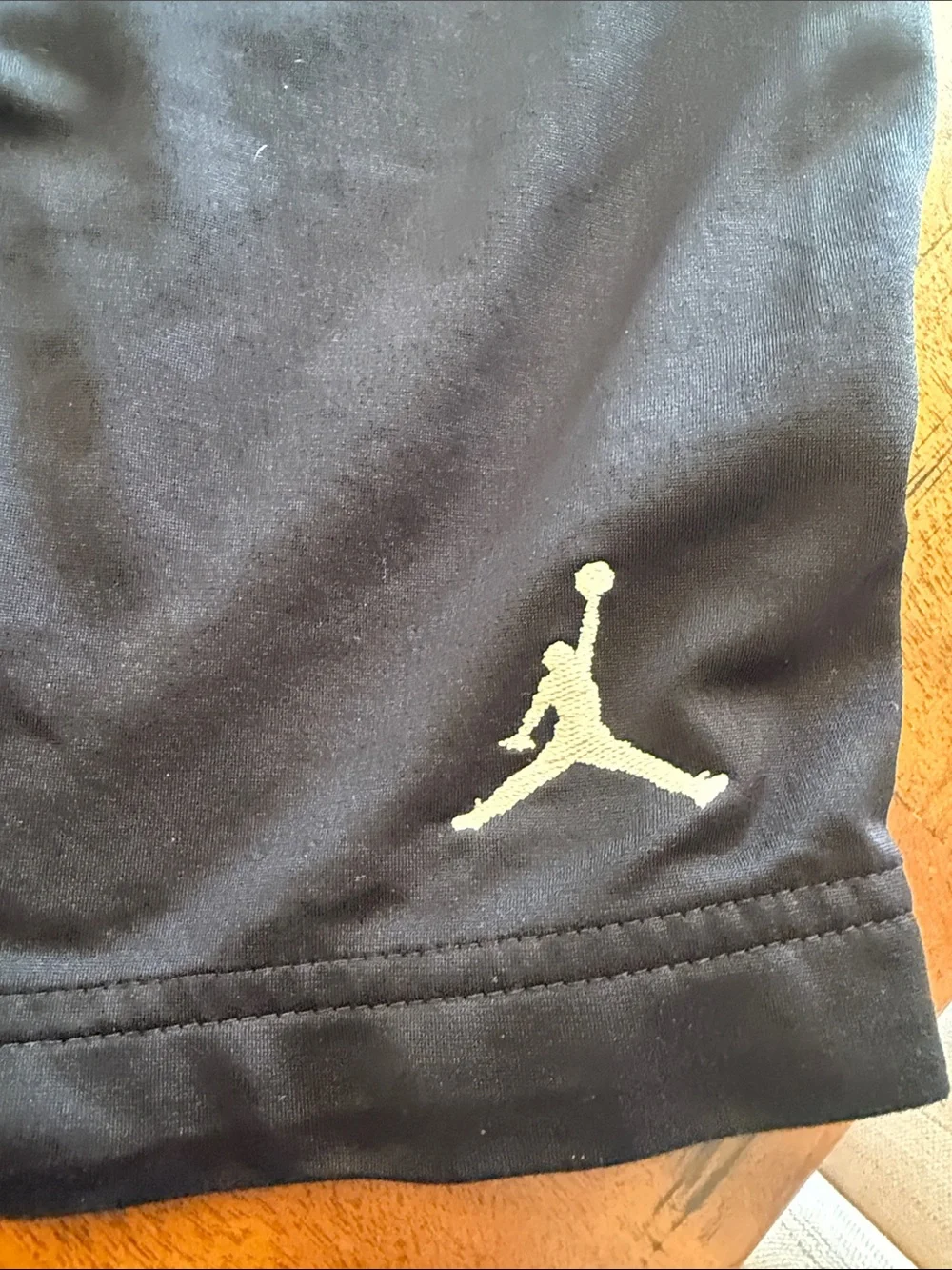 Jordan Men’s Black Sweatpants with White Side Stripes Size Medium